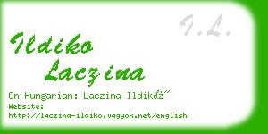 ildiko laczina business card